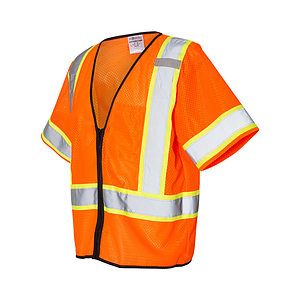 Unisex Class 3 Mesh Zippered Vest - 1565-1566