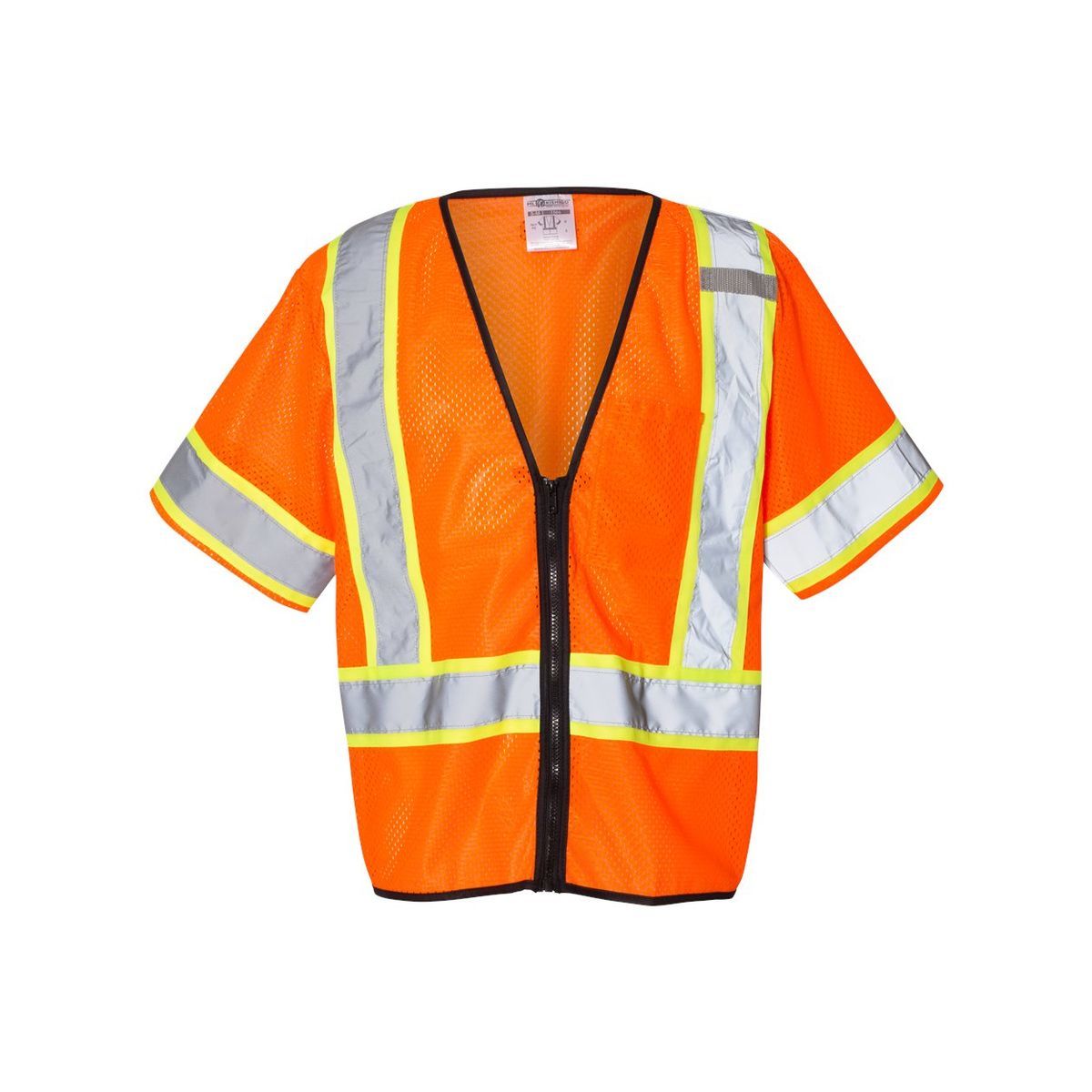 Unisex Class 3 Mesh Zippered Vest - 1565-1566
