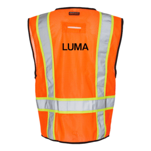 Unisex 6 Pocket Contrast Class 2 Vest - 1580-1581