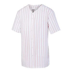 Unisex Pinstripe Full Button Baseball Jersey - 1685