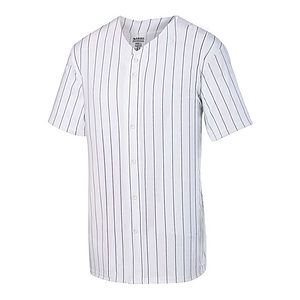 Youth Pinstripe Full Button Baseball Jersey - 1686