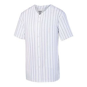 Youth Pinstripe Full Button Baseball Jersey - 1686