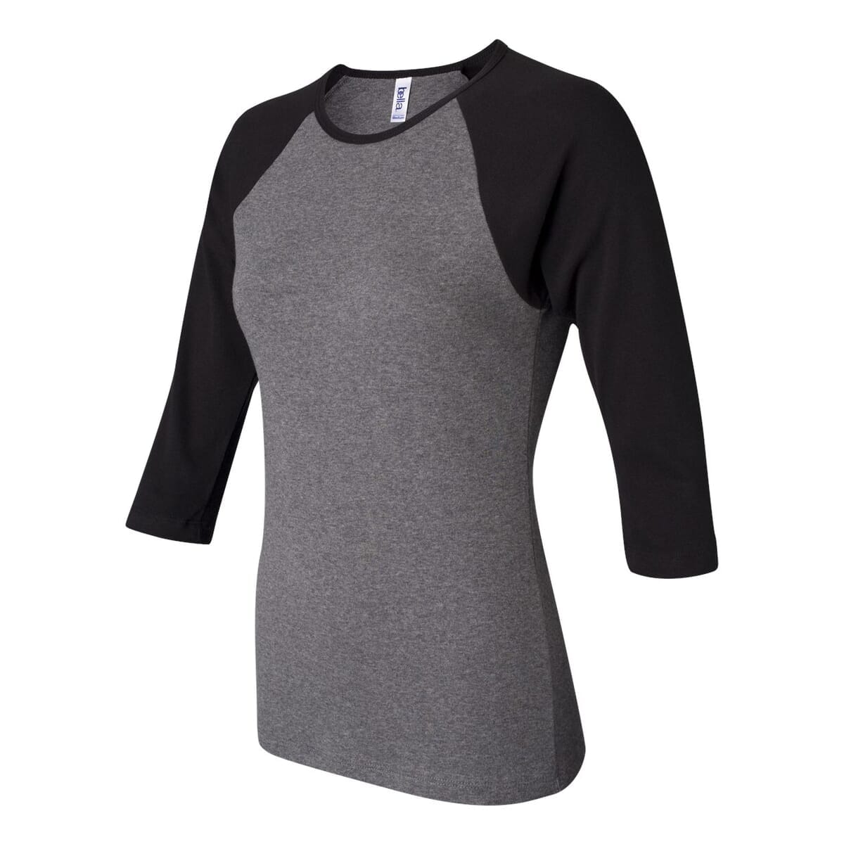 Women’s 1X1 Baby Rib Raglan Three-Quarter Sleeve Tee - 2000
