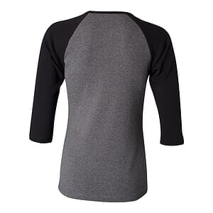 Women’s 1X1 Baby Rib Raglan Three-Quarter Sleeve Tee - 2000