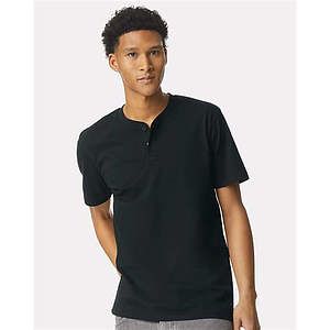 Unisex CVC Henley Tee - 2004CVC