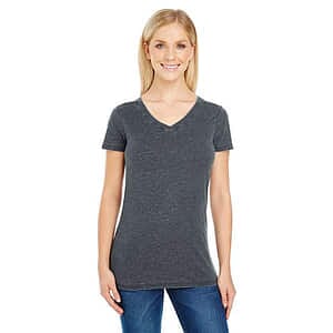 Women's Vintage Dye V-Neck T-Shirt - 208B