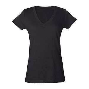 Women's Fine Jersey V-Neck T-Shirt - 214