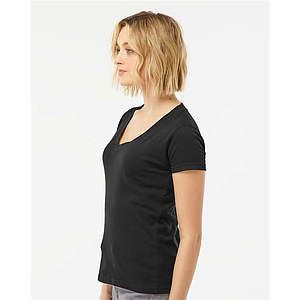 Women's Fine Jersey V-Neck T-Shirt - 214