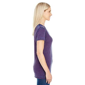 Women's Cross Dye V-Neck T-Shirt - 215B