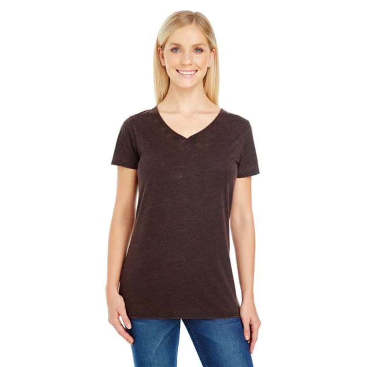 Women's Cross Dye V-Neck T-Shirt - 215B
