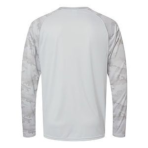 Unisex Cayman Performance Camo Colorblocked Long Sleeve T-Shirt - 216
