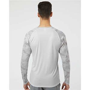 Unisex Cayman Performance Camo Colorblocked Long Sleeve T-Shirt - 216