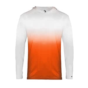Youth Ombre Hooded Long Sleeve T-Shirt - 2205