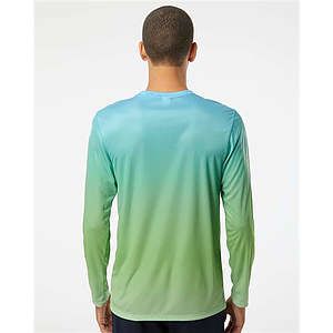 Unisex Barbados Performance Pin Dot Long Sleeve T-Shirt - 225