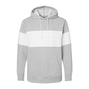 Unisex Classic Fleece Colorblocked Hooded Sweatshirt - 22709