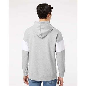 Unisex Classic Fleece Colorblocked Hooded Sweatshirt - 22709