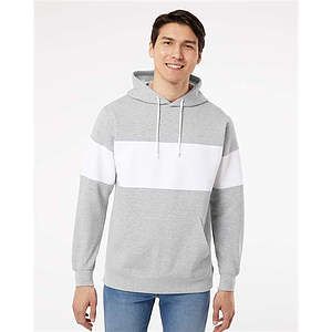 Unisex Classic Fleece Colorblocked Hooded Sweatshirt - 22709
