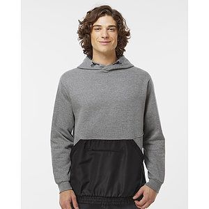 Unisex Mixed Media Hooded Sweatshirt - 23112