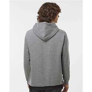 Unisex Mixed Media Hooded Sweatshirt - 23112