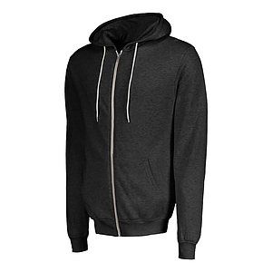 Unisex Retro Heather Full-Zip Hooded Sweatshirt - 2349