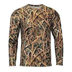 Men's Oxford Performance Camo Print Long Sleeve T-Shirt - 237