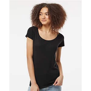 Women's Poly-Rich Scoop Neck T-Shirt - 243