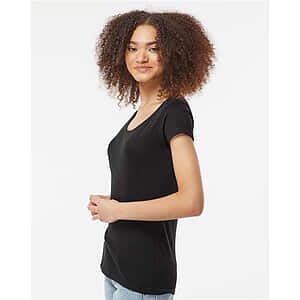 Women's Poly-Rich Scoop Neck T-Shirt - 243