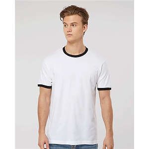 Unisex Fine Jersey Ringer T-Shirt - 246