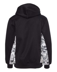 Youth Digital Camo Colorblock Performance Fleece Hooded Sweatshirt - 2464