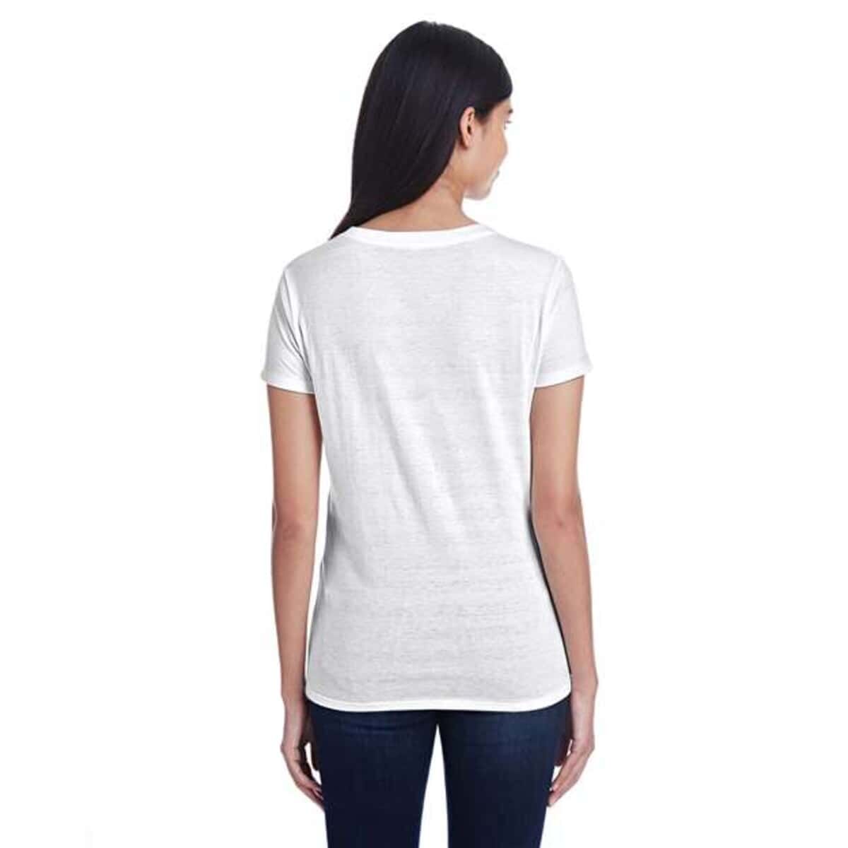 Women's Invisible Stripe V-Neck T-Shirt - 252RV