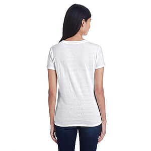 Women's Invisible Stripe V-Neck T-Shirt - 252RV