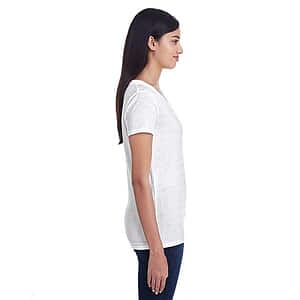 Women's Invisible Stripe V-Neck T-Shirt - 252RV