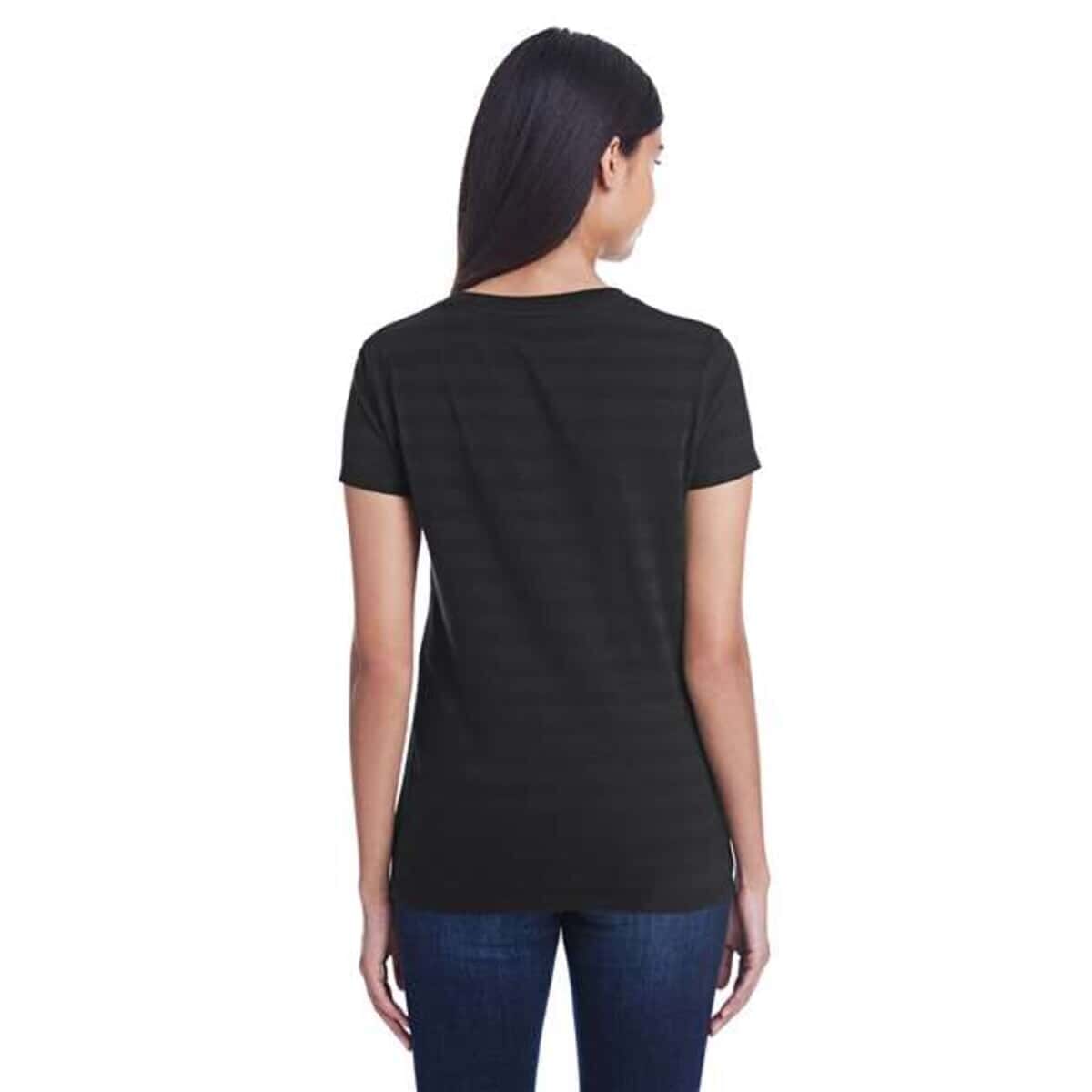 Women's Invisible Stripe V-Neck T-Shirt - 252RV