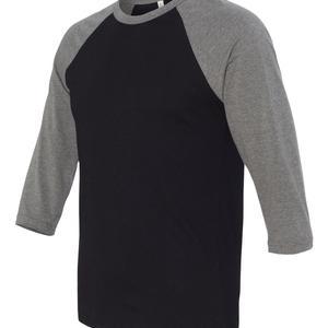 Unisex Three-Quarter Sleeve Baseball Tee - 3200