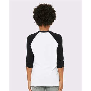 Youth Three-Quarter Sleeve Baseball Tee - 3200Y