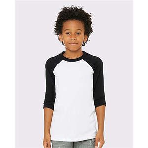 Youth Three-Quarter Sleeve Baseball Tee - 3200Y