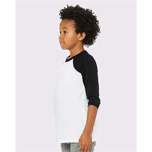 Youth Three-Quarter Sleeve Baseball Tee - 3200Y