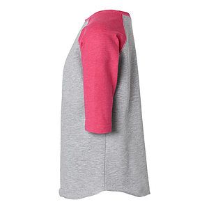 Toddler Baseball Fine Jersey Three-Quarter Sleeve Tee - 3330