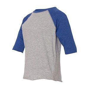 Toddler Baseball Fine Jersey Three-Quarter Sleeve Tee - 3330