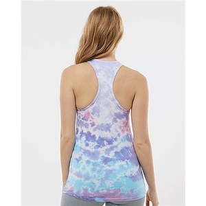Women's Tie-Dyed Racerback Tank Top - 3400