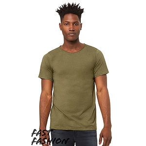 Unisex FWD Fashion Triblend Raw Neck Tee - 3414