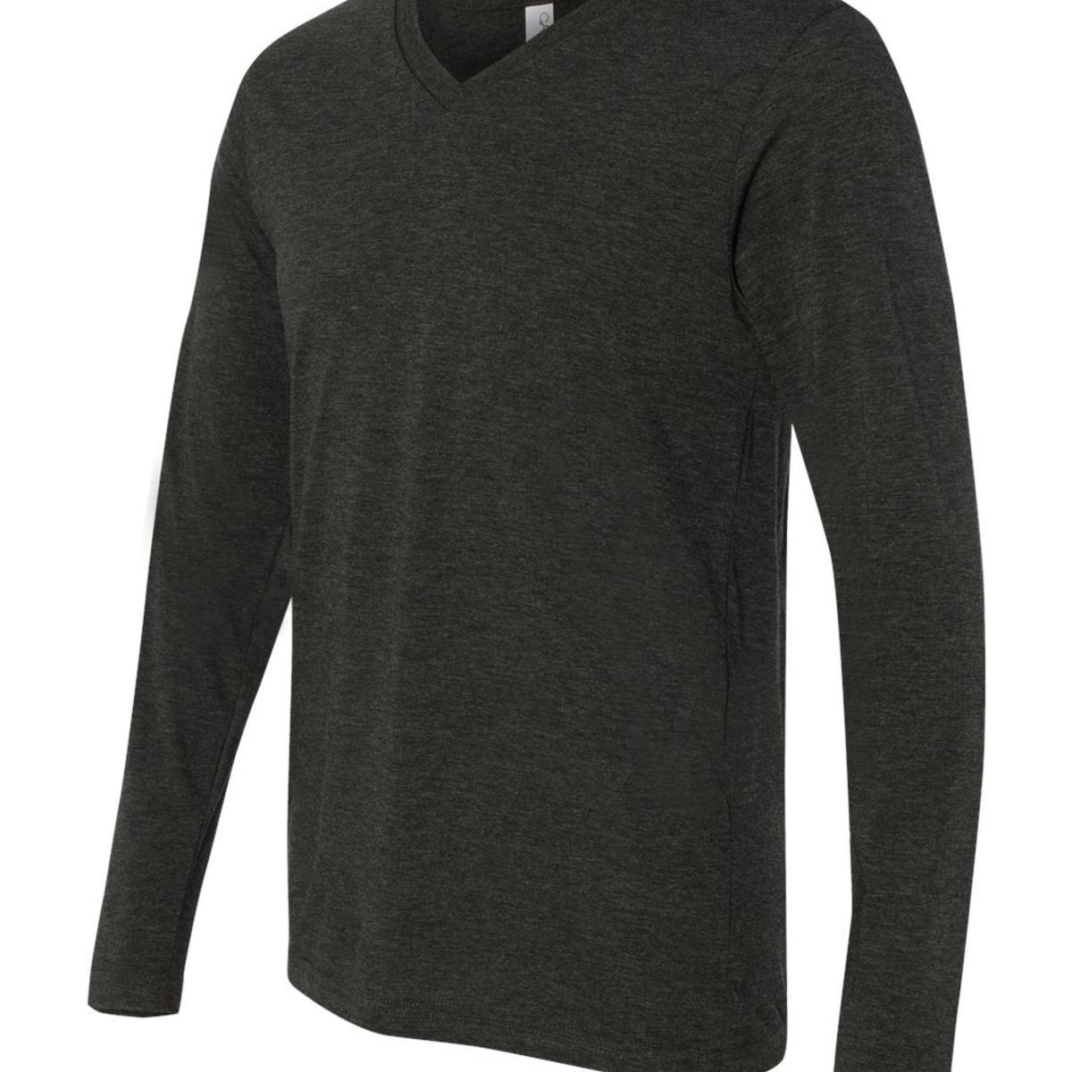 Unisex Long Sleeve V-Neck Tee - 3425