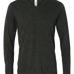 Unisex Long Sleeve V-Neck Tee - 3425
