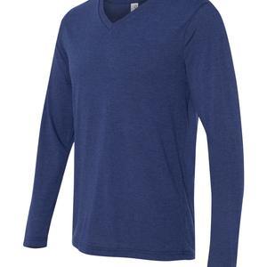 Unisex Long Sleeve V-Neck Tee - 3425