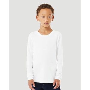 Youth Heather CVC Long Sleeve Tee - 3501YCVC