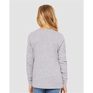 Youth Heather CVC Long Sleeve Tee - 3501YCVC