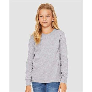 Youth Heather CVC Long Sleeve Tee - 3501YCVC