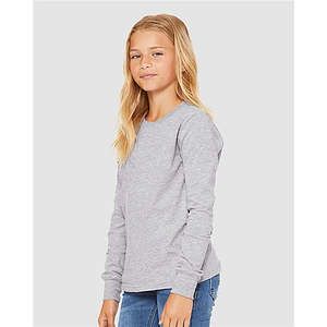 Youth Heather CVC Long Sleeve Tee - 3501YCVC