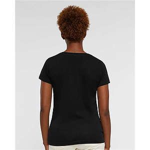 Women's Fine Jersey V-Neck Tee - 3507