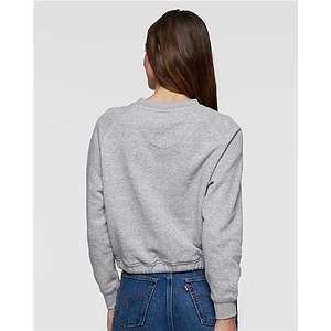 Women's Relaxed 3-End Boxy Fleece Crewneck Sweatshirt - 3528